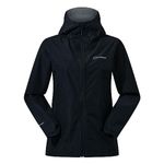 Berghaus Women's Deluge Pro 3.0 Shell Rain Jacket | Durable | Breathable Coat, Black 3.0, 14