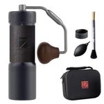 1Zpresso J-Ultra Manual Coffee Grinder Iron Gray, Conical Burr, Foldable Handle, 40g Magnet Catch Cup, Numerical Adjustable Finely Setting, Faster Grinding Efficiency ideal for Espresso (Iron Gray)