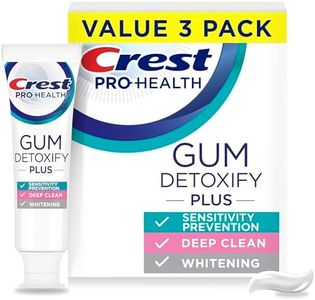 Crest Pro-Health Gum Detoxify Plus Toothpaste 4.5 oz Pack of 3 - Antibacterial Fluoride Toothpaste, Sensitivity Protection, Whitens Teeth, Anticavity, Plaque Control