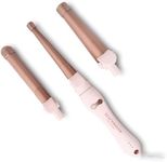 The Beachwaver Co. Multi-Barrel Rotating Curling Iron - Pink Rosegold | Professional Automatic Iron with 3 Interchangeable Ceramic Barrels - Attachments Included! | Auto Shut-Off, Travel-Friendly