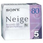 Sony Neige Series MiniDisk 80 Min 5 Pack Recordable MD (japan import)