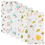 Muslin Baby Burp Cloths Premium Cotton Burping Rags for Newborn Ultra Soft and Absorbent Unisex Spit Up Rags for Boys and Girls Baby Shower 20'' X 10'' (Little Prince)