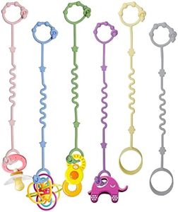 Toy Straps for Baby,RTMOK Silicone Setpacifier Clip,Applies to Car Seat Toy,Teether Toy,High Chair,Stroller Accessories,Baby Toy Clips,Cribs,Rocking Chair (Multicolored)