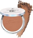 IT Cosmetics CC+ Airbrush Perfecting Powder Foundation - Buildable Full Coverage Of Pores & Dark Spots - Hydrating Face Makeup with Hydrolyzed Collagen & Niacinamide - Deep - 0.33 Oz