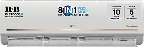 IFB FastCool Convertible 8-in-1 Cooling, 2023 Model, 1.5 Ton 3 Star Inverter Split AC, Smart Ready, 7 Stage Air Treatment, Ivory Matte (CI1831G223G5, HD Copper Condenser)