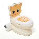 DIVCHI Potty Training Toilet Seat For Kids Toilet Potty With Light & Removable Pot | Potties | Portable Toilet | Toddler Seat | Travel Essential (Cat)