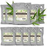 10 Pack Bamboo Charcoal Nature Fresh Air Purifying Bags Activated Charcoal Bags Odor Absorber, Moisture Eliminator,Deodorizer,Air Fresheners For Car Smell,Closet,Shoe,large Room,Pet Room(10x100g))