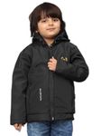 Sky Heights Boy's Parka Coat (JK BALEN_Black_3-4 Years)