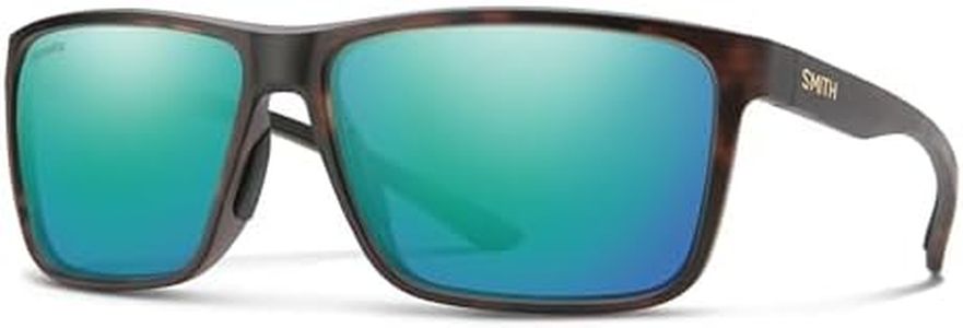 SMITH Riptide Sunglasses – Men’s & Women’s Performance Eyewear for Beach, Running, Hiking, Driving, Fishing & Active Days – Matte Tortoise + Opal ChromaPop Polarized Mirror Lenses