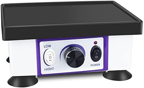 LVCHEN Dental Small Square Quartet Vibrator - Plaster Oscillator Gypsum Mixing Machine Powerful Lab Vibrator Equipment with High/Low Control Function