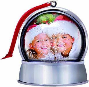 Photo Snow Globe Christmas Ornament with Magnet