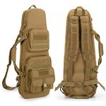 DSLEAF 32” Double Short Barrel Rifle Case, Soft Tactical Rifle Backpack & Padded Rifle Bag for Hunting and Shooting