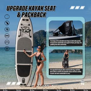 TIGERXBANG 10' Inflatable Paddle Board – Black SUP