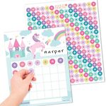 Hadley Designs Sticker Chart For Kids Behavior - 25-pack Sticker Reward Chart For Kids, Sticker Charts For Kids Incentives, Star Chart For Kids Behavior, Incentive Chart For Home and Classroom Use