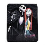 Disney The Nightmare Before Christmas Kids Fleece Blanket EXPRESSIONS Throw for Toddlers Teens, All Season Super Soft Comfy Flannel Blanket Best Gifts 50x60 inches (Official Disney Product)