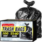 100 Count 55-60 Gallon Trash Bags, 