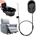 XAVSWRDE Recliner Replacement Parts, Universal Pull Recliner Handle Sofa Couch Release Lever Pull Handle Metal Recliner Chair Cable Pull Handle Aluminum Alloy Sofa Release Switch Fits Recliner Sofa