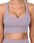 Grace Form Sports Bra for Women, Strappy Padded Medium Support Yoga Bra Workout Bra for Women