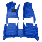 Car Floor Mats For Toyota Prius 2010-2016 All Weather Waterproof and Wear Resistant Car Mats,Vehicle Specific With Pocket Floor Mats,Blue