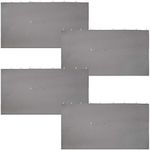 Sunnydaze 10-Foot x 13-Foot Gazebo 4-Piece Polyester Sidewall Set - Outdoor 125 Inches Wide x 77 Inches Tall Polyester Fabric Gazebo Curtains Only - Replacement Sidewalls - Gray