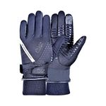 AK New Unisex Winter Wintec Waterproof Equestrian Horse Riding Gloves AKRS-8391 (Black, S)
