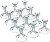 Southern Homewares Glass Candlestick Holders, Premium Glass Candle Holder for Home, Candle Holders for Candlesticks, Sturdy Taper Candle Holder for Home Decor, Events & Special Occasions, Pack of 12