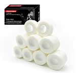 FRESINIDER 9 Rolls Self Adhesive Wrap Athletic Tape Gauze, Breathable Elastic Cohesive Bandage for Sports Injury & Pet (7 Pcs 2"x 5 Yards + 2 Pcs 1" X 5 Yards) (White)