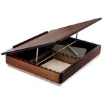 ROSSIE HOME Acacia Wood Easel Lap Desk with Storage - Java - Fits up to 17.3 Inch Laptops - Style No. 76501