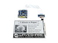 Waveshare 7.8inch E-Ink Display HAT for Raspberry Pi 1872×1404 Resolution E-Paper IT8951 Controller USB/SPI/I80 Interface Supports Partial Refresh for Ebook Reader