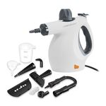 Comforday Multi-Purpose Steam Cleaner with 9-Piece Accessories,Pressurize Handheld Steam Cleaner Perfect for Stain Removal, Curtains, Car Seats, Floor, Bathroom (Gray)