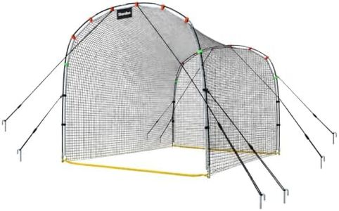 Sharellon Baseball Batting Cage - Portable Heavy-Duty Batting Cage Net for Baseball Softball Pitching Practice - 13×10×8FT Fit Kids Adults & Indoor Outdoor Training