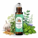 Shwas By Greenatva - Natural Cold Relief Roll On | Sore Throat Relief | Instant Relief From Cold, Cough, Congestion | Garlic, Frankincense, Eucalyptus Oil For Cold Relief | 10ml per bottle | Lasts More Than 100 Applications