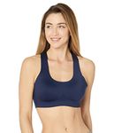 Brooks Women's Crossback 2.0 Sports Bra for Running, Workouts & Sports, Navy, 30C/D