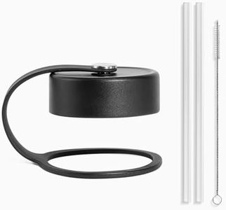 BUZIO Flex Cap (BPA Free), Replacement Cap Accessories Leak-Proof Twist Chug Lid for 2.16in Wide Mouth Sports Water Bottles Stainless Steel, include 24oz,32oz,40oz,64oz,87oz,128oz