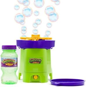 Gazillion Machine Tiny Typhoon - Machine à Bulles compacte - Puissant Flot de Bulles pour des tonnes de Fun - Facile à Nettoyer & Portable - Inclus Une Bouteille de 118 ML, Vert