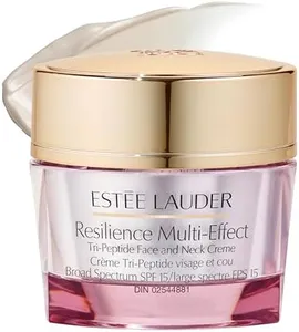 Estée Lauder Resilience Multi-Effect Tri-Peptide Face and Neck Cream Moisturizer SPF 15 for Normal/Combination Skin | Plumping & Anti-Aging, 2.5 Ounce