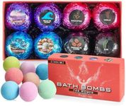 Bath Bombs for Women - Bath Bombs for Women Relaxing - Organic Bath Bombs with Feminine Scents for Her - 2.5 Oz Gift Set of 8 Scented All Natural Bath Bombs with Natural Essential Oils - Gift