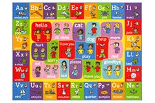 Kc Cubs - Playtime Collection American Sign Language Alphabet Learning Rug Educational Rug for Children's Bedrooms and Playrooms 150cm x 200cm