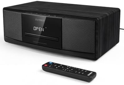 Compact Stereo System for Home with CD Player, 40W Speakers, Bluetooth 6.0