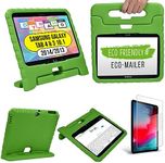 Cooper Dynamo [Rugged Kids Case] Protective Case for Samsung Galaxy Tab 4 10.1, Galaxy Tab 3 10.1 2013/2014 Released only | Child Proof Cover with Stand, Handle (Green)