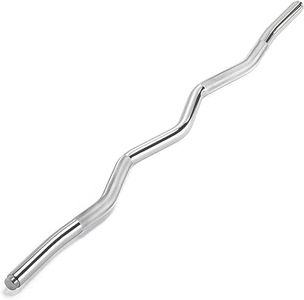 Northdeer EZ Curl Bar, 37.4" EZ Bar Steel Curling Bar EZ Barbell Curl Bar with Knurling Strength Training Bar Curling Bars for Weight Lifting, Biceps Curl, Row, Compatible with Version 1.0 and 2.0