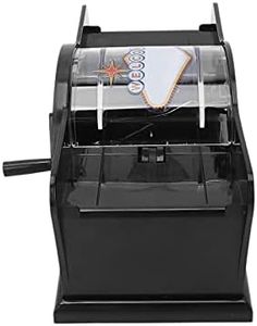 Casino Card Manual Shuffler, Card Shuffler Mute Safe Firm Sturdy Wear Resistant Portable Compact for Men Women for Family Gathering for Home Office(Black)