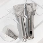 Multi-purpose Ice Shovel Cleaning Shovel, Ice Scraper Multipurpose Deicing Tool Stainless Steel Freezer Defrosting Shovel Kitchen Clean Gadget Silver A