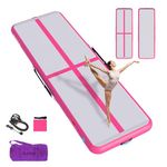 HIJOFUN Air Floor Mat 3/4/5/6M Tumbling Mat Inflatable Gymnastics Mat Thick 10cm/20cm with Pump for Youth/Adults