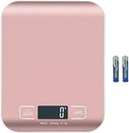 Selegere Digital Shipping Scale,Stainless Steel Panel, Accurate 5kg/1g Portable Postal Scale for Packages, Small Business,Kitchen, Food, Handmade, Liquids, and Boutique (Rose Gold)