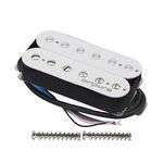 OriPure Alnico 2 Guitar Humbucker Pickups White Bridge Pickup Double Coil Humbucker for Electric Guitar Part