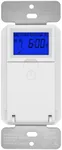 TOPGREENER Digital Astronomic Timer Switch, 7-Day Programmable Sunrise Sunset Timer for Lights, Fans, & Motors, Single-Pole or 3-Way, Neutral Wire Required, UL Listed, TGT01-HN-W, White