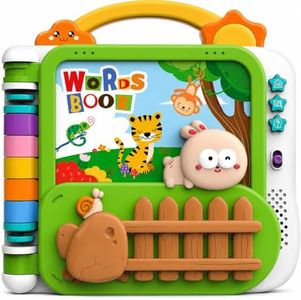 Animal Sound Book | Interactive Toddler Books with Touch Control Sound Pages | Learning Modes & Melodies | Musical Books for Kids | Educational Toys for Boys & Girls (animals, vehicles, fruits, body)