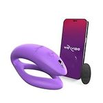 We-Vibe Sync O Couples Vibrator – Remote Control C-Shape Vibrator for Women – App Controlled Wearable Vibrating Adult Sex Toy – G-spot and Clitoral Stimulation – Waterproof & USB Rechargeable - Purple