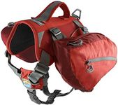 Kurgo Dog Saddlebag Backpack, Back Pack Dog Harness, Hiking Pack for Dogs, Packs for Pets to Wear, Camping & Travel Vest Harness, Reflective, Lightweight, Baxter Pack for Medium & Large Pets